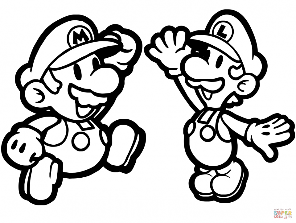 Coloring Pages Paper Luigi Page Mansion Colouring Baby Mario 960x723 Coloring Pages Paper Luigi Page Mansion Colouring Baby Mario