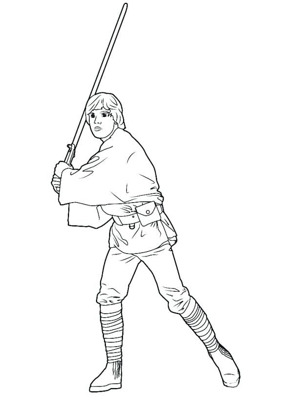 Luke Skywalker Coloring Pages Extraordinary Luke Skywalker 594x813 Luke Skywalker Coloring Pages Extraordinary Luke Skywalker