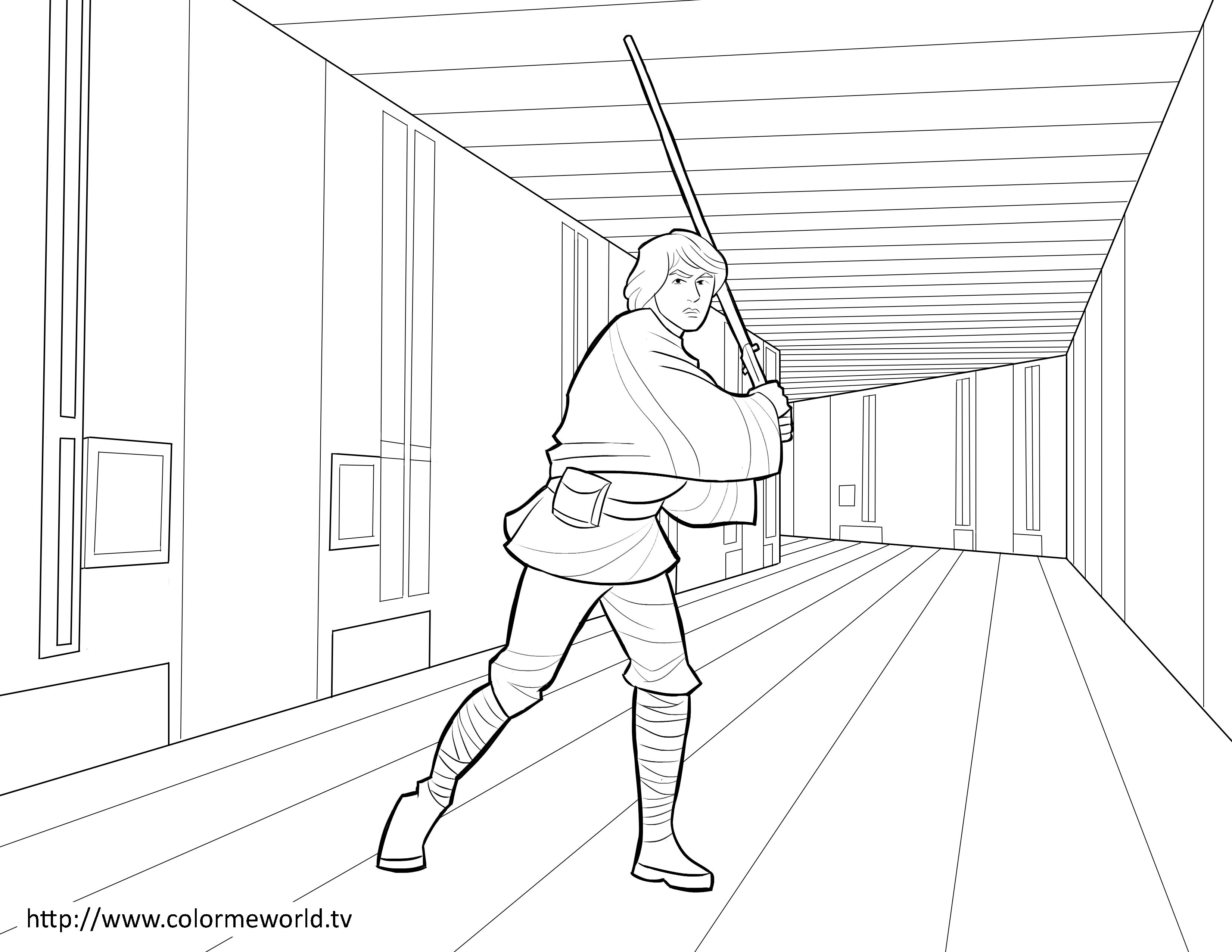 Luke Skywalker Pdf Printable Coloring Page 3300x2550 Luke Skywalker Pdf Printable Coloring Page