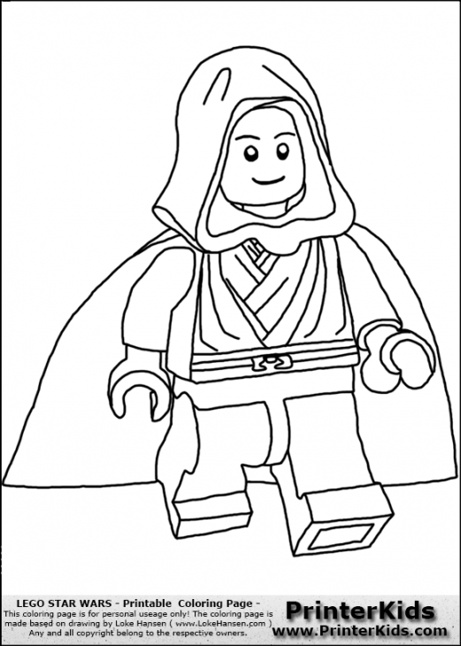 Lego Luke Skywalker Coloring Pages 521x730 Lego Luke Skywalker Coloring Pages