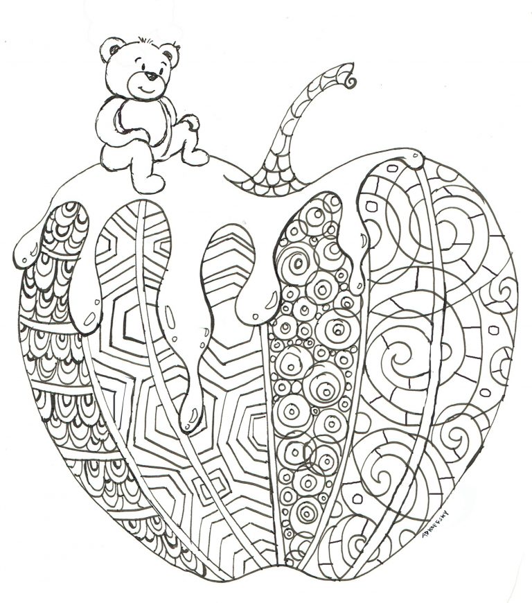768x870 Beautiful Jewish Coloring Pages Composition