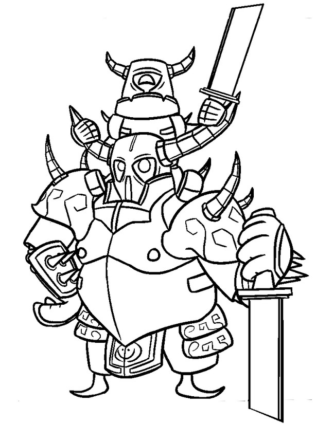 Coloring Pages Clash Royale Drawing 614x825 Coloring Pages Clash Royale Drawing