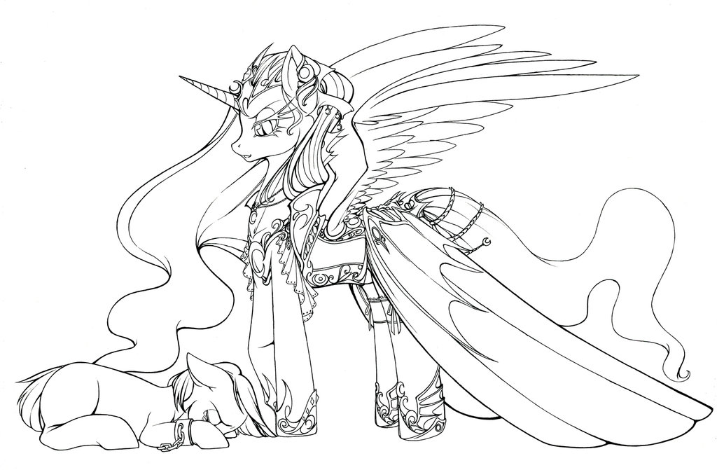 1024x671 My Little Pony Nightmare Moon Coloring Pages
