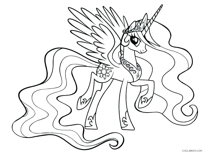 863x645 My Little Pony Princess Luna Coloring Pages Of Ponies Page