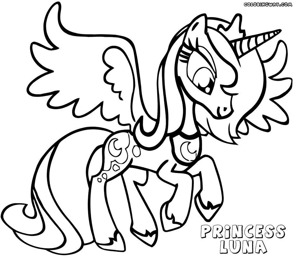 1000x875 Survival Princess Luna Coloring Page Pages Par