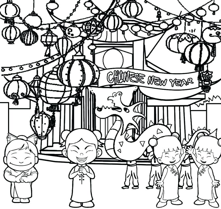 Lunar New Year Coloring Pages at GetColorings.com | Free printable ...