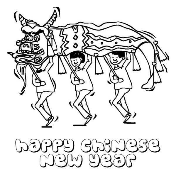 600x600 Chinese New Year Dragon Coloring Pages Chinese New Year