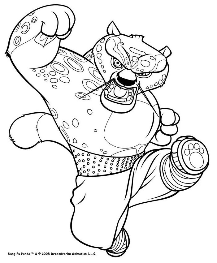 Tai Lung Ready To Fight Coloring Pages 701x850 Tai Lung Ready To Fight Coloring Pages