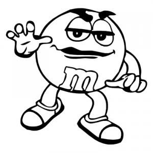 300x300 Coloring Page M Amp M Coloring Printable Page For Kids