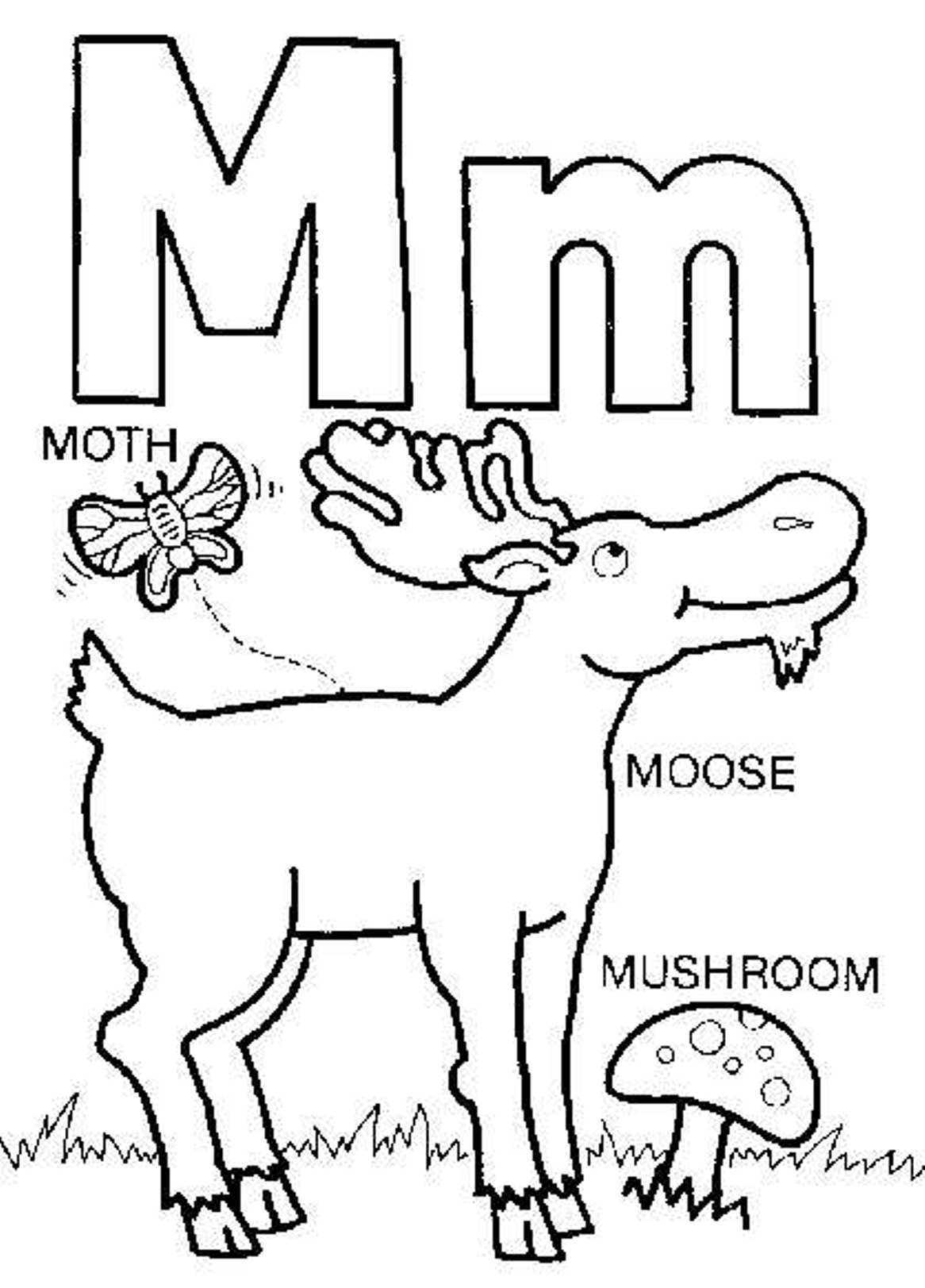 1166x1623 Letter M Coloring Pages With Wallpapers Hd Resolution In Page