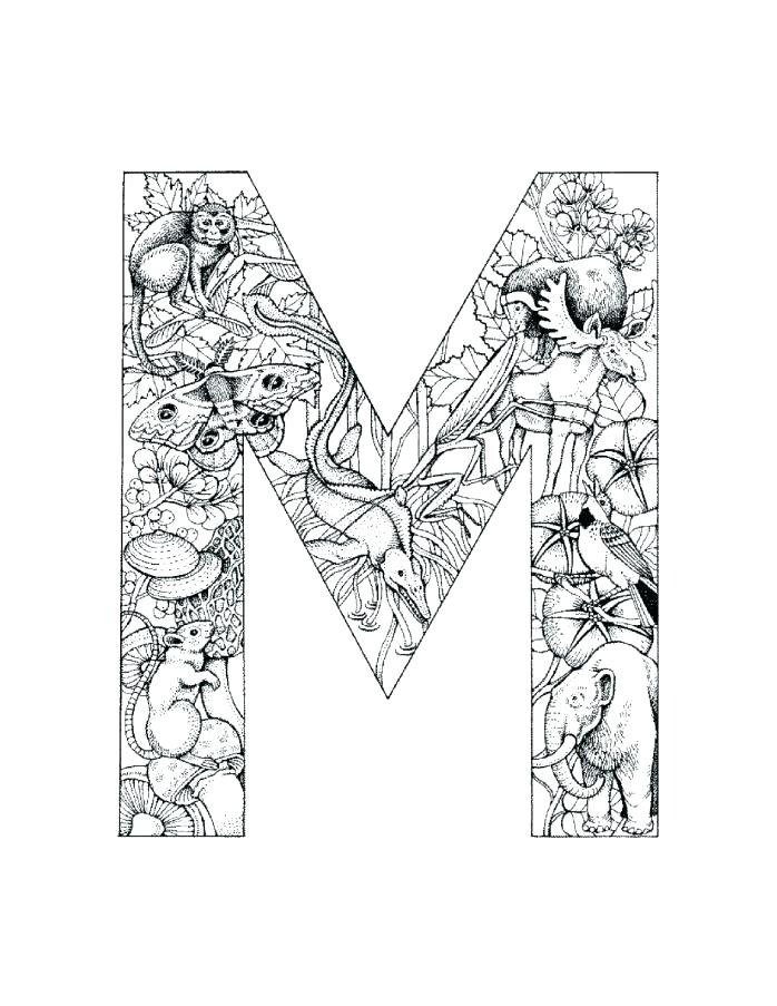 698x903 M Coloring Pages Letter I Coloring Sheet Letter M Coloring Pages