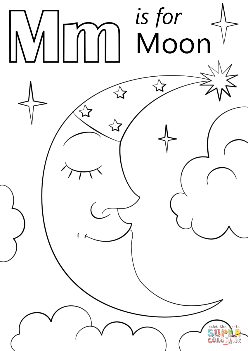 Letter M Coloring Pages 849x1200 Letter M Coloring Pages