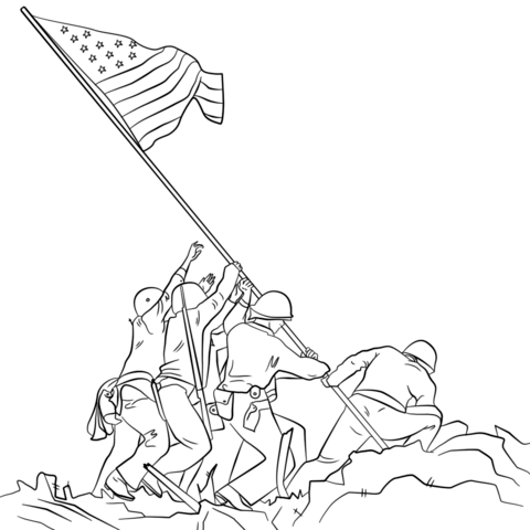 480x480 Anzac Soldier Coloring Page