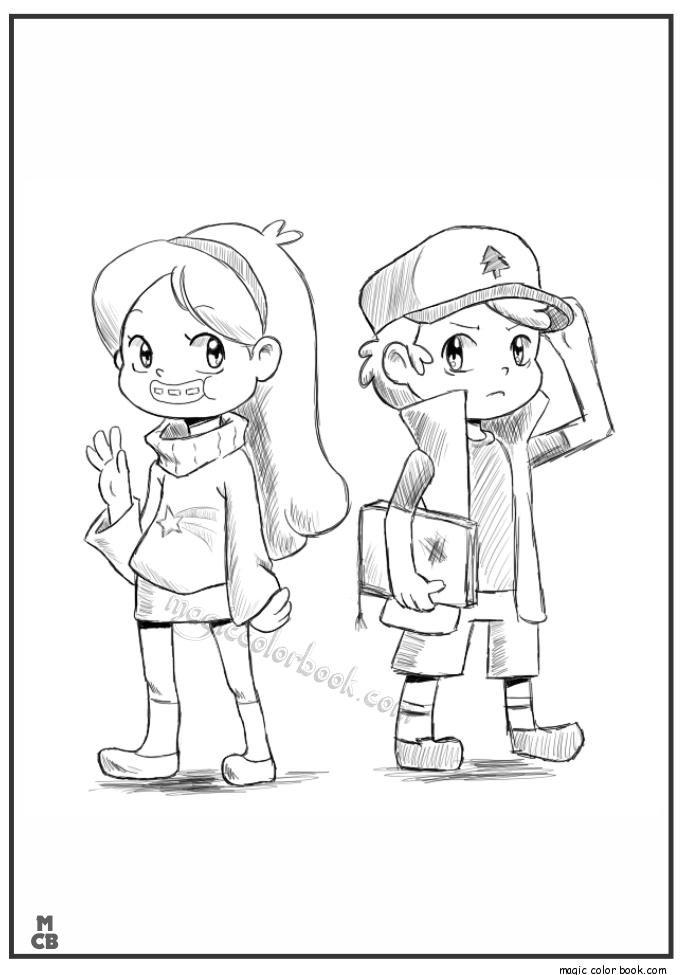 Gravity Falls Coloring Pages 05 685x975 Gravity Falls Coloring Pages 05
