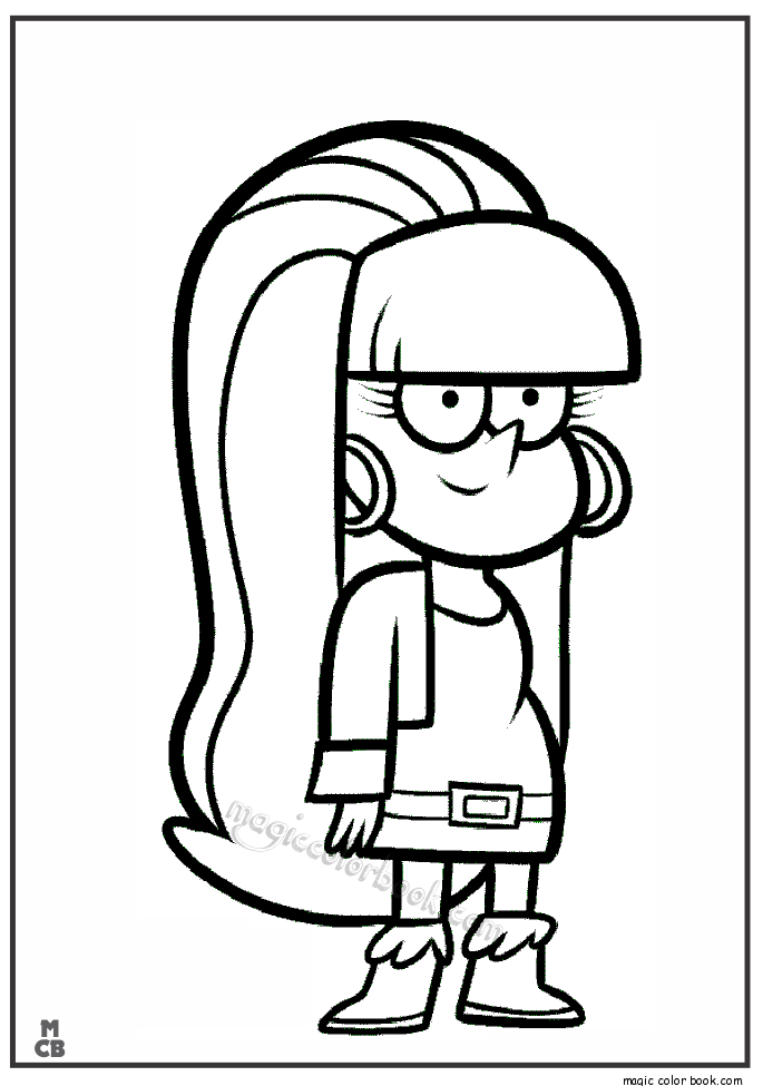 Mabel And Dipper Coloring Pages at GetColorings.com | Free printable ...