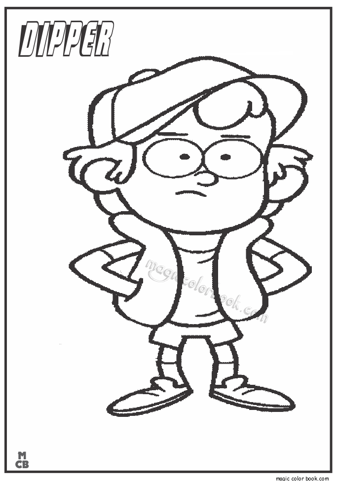Dipper Gravity Falls Coloring Pages 685x975 Dipper Gravity Falls Coloring Pages