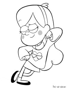 Mabel Pines Coloring Pages at GetColorings.com | Free printable ...