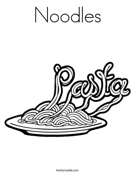 468x605 Noodles Coloring Page