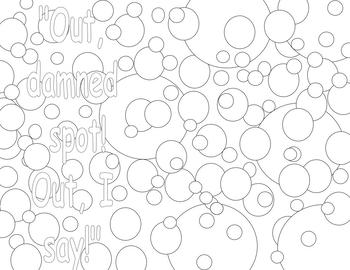 350x270 Macbeth Coloring Pages Mini Posters By The Crazy English Teacher