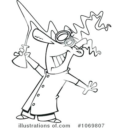 Mad Scientist Coloring Page at GetColorings.com | Free printable ...