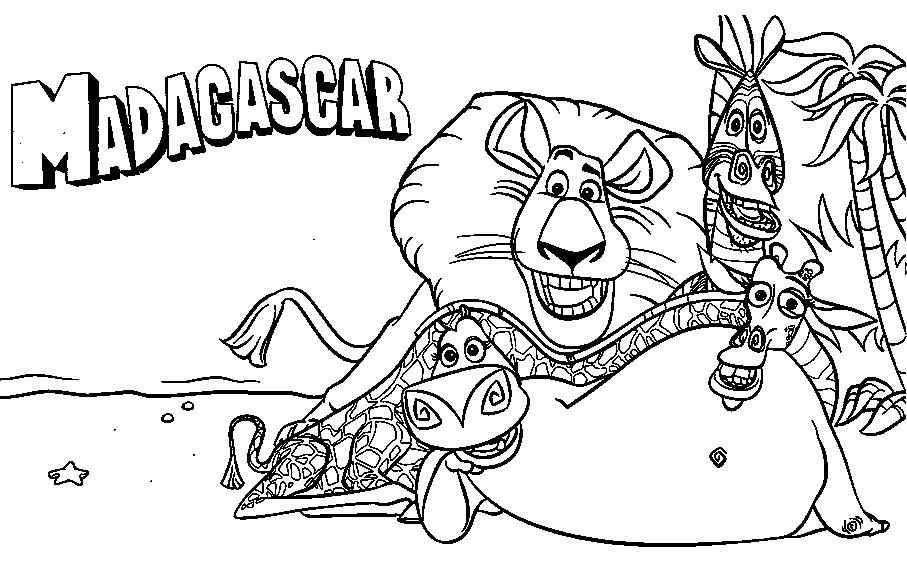 Madagascar Coloring Pages Printable Inside Decor 16 907x565 Madagascar Coloring Pages Printable Inside Decor 16
