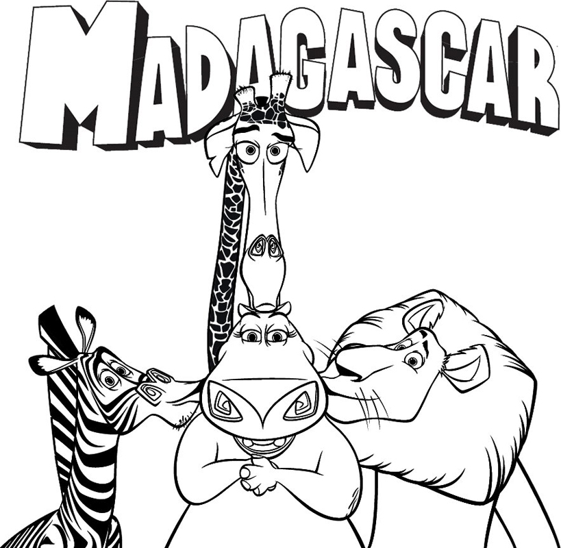 Madagascar Coloring Pages To Download And Print For Free 819x800 Madagascar Coloring Pages To Download And Print For Free