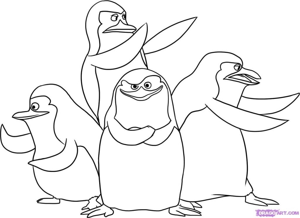 Penguins Madagascar Coloring Pages Coloring Pages Penguins 1024x745 Penguins Madagascar Coloring Pages Coloring Pages Penguins