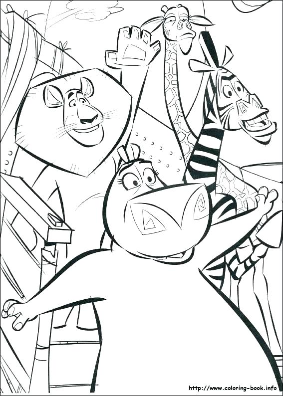 Madagascar Coloring Pages 567x794 Madagascar Coloring Pages
