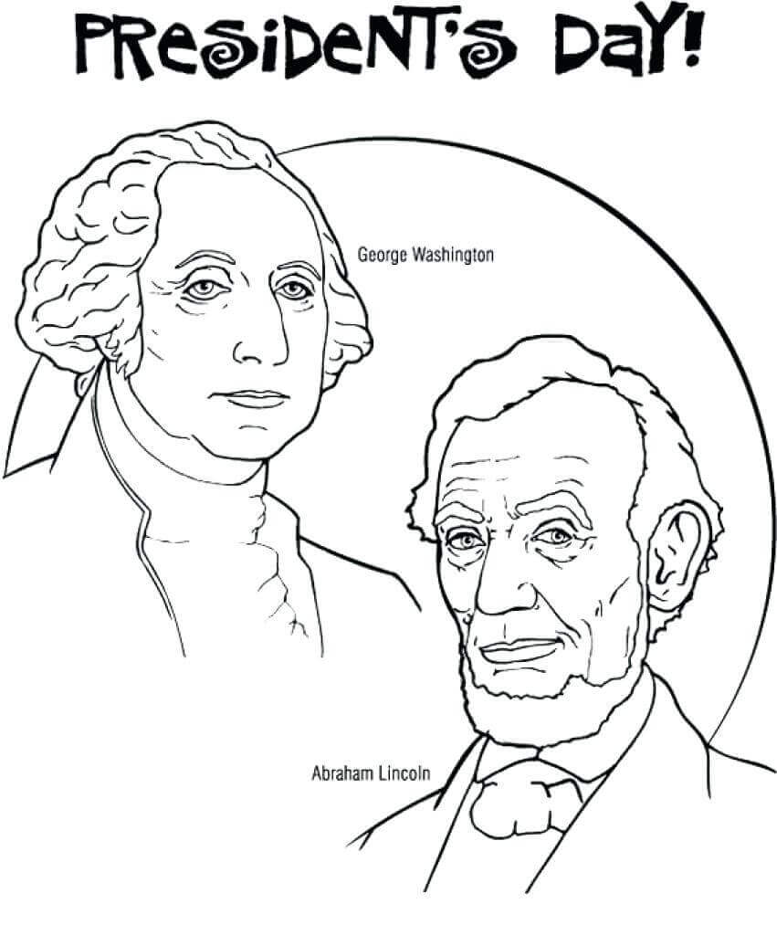 851x1024 Celebrations U S Presidents Day Coloring Pages Free Of Printable