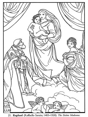 374x500 Color Your Own Italian Renaissance Masterpieces Raphael Faffaello