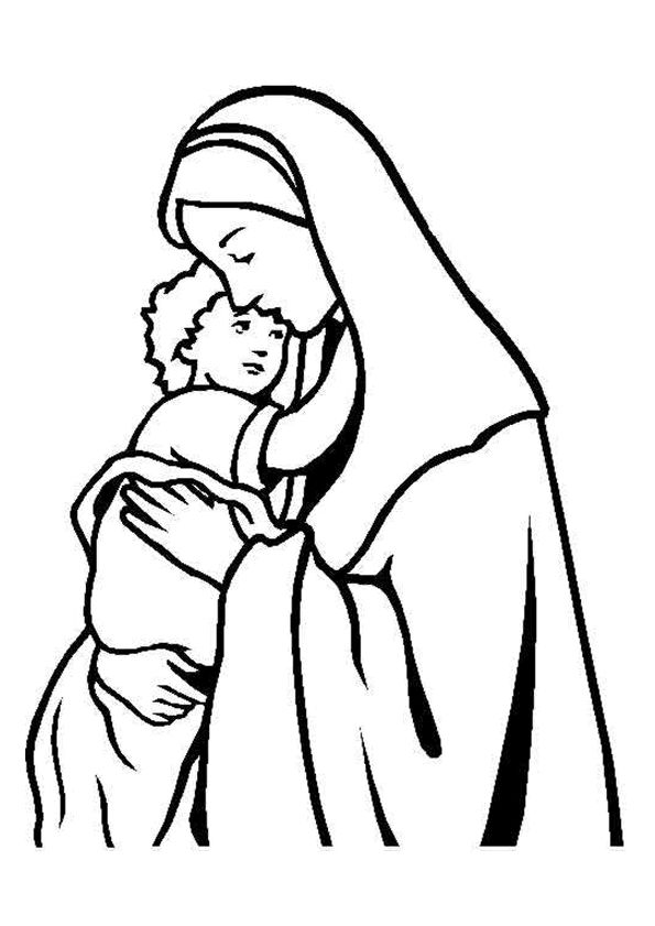 595x841 Jezus En Maria Kerst