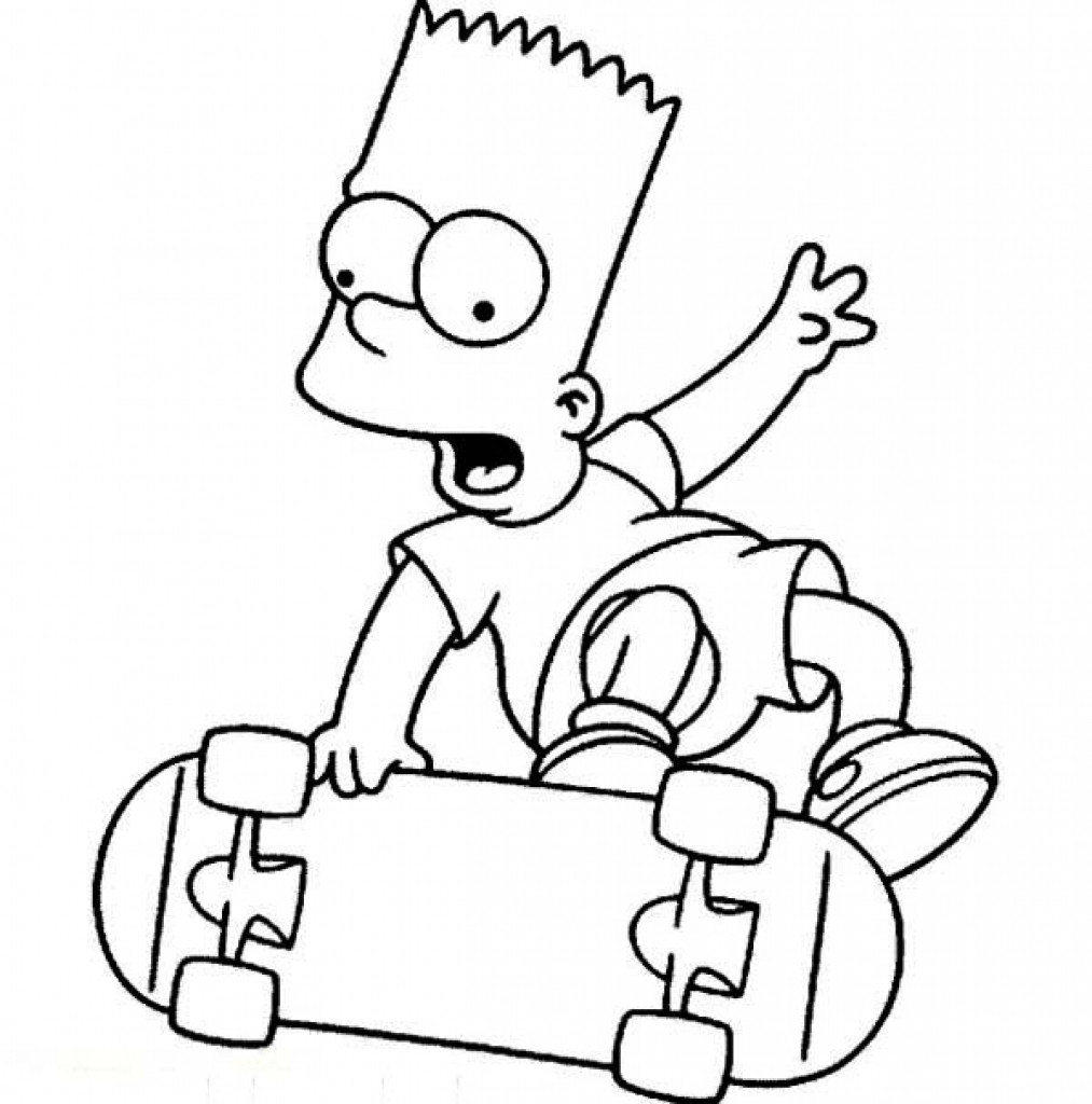 1013x1024 Manual The Simpsons Coloring Pages Lisa Maggie And Bart Within