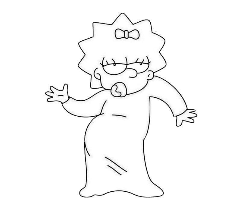 800x667 Simpsons Coloring Pages