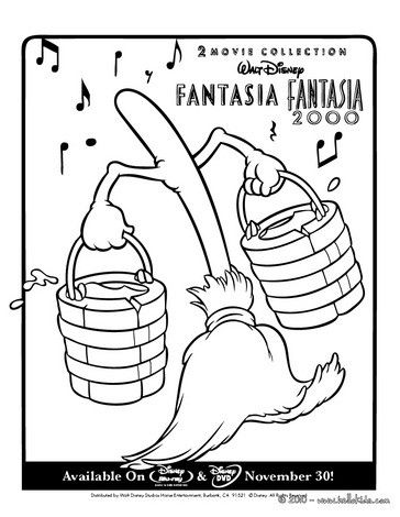 Fantasia Magic Broom Coloring Page Svg Files 364x470 Fantasia Magic Broom Coloring Page Svg Files