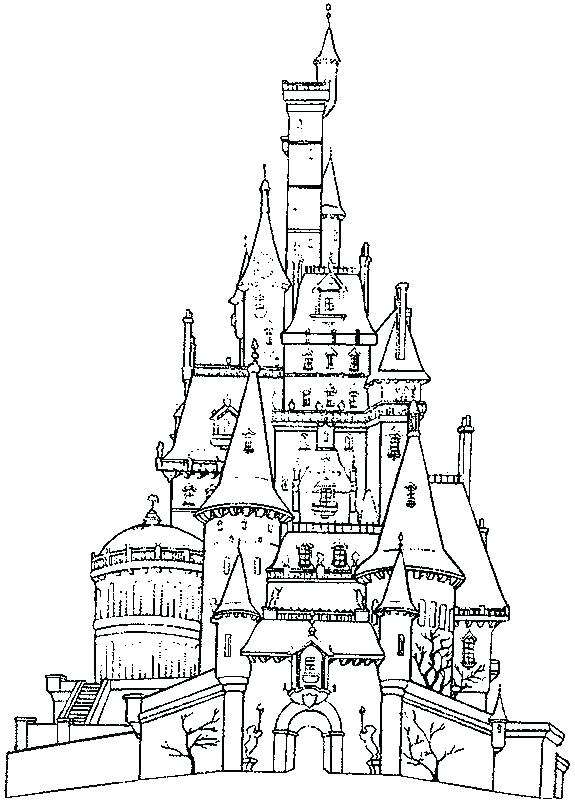 575x804 Disney Castle Coloring Page Castle Coloring Pages Top Rated Castle