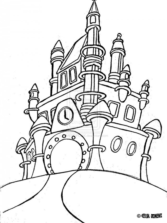 640x853 25 Disney Castle Coloring Pages Compilation Free Coloring Pages