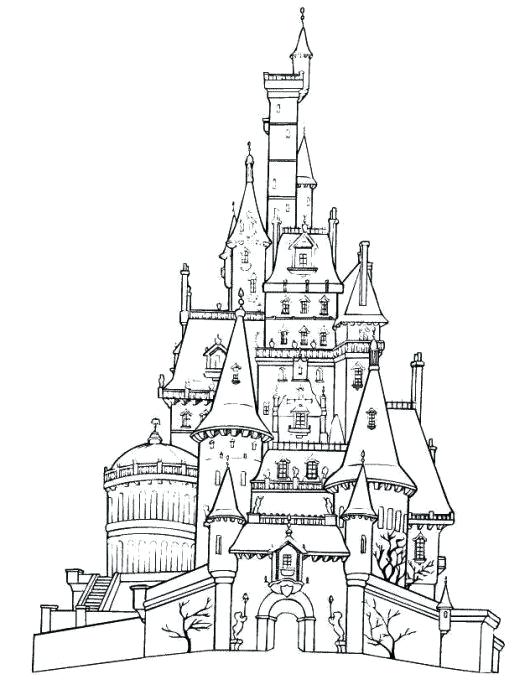 530x695 Disney Castle Coloring Pages
