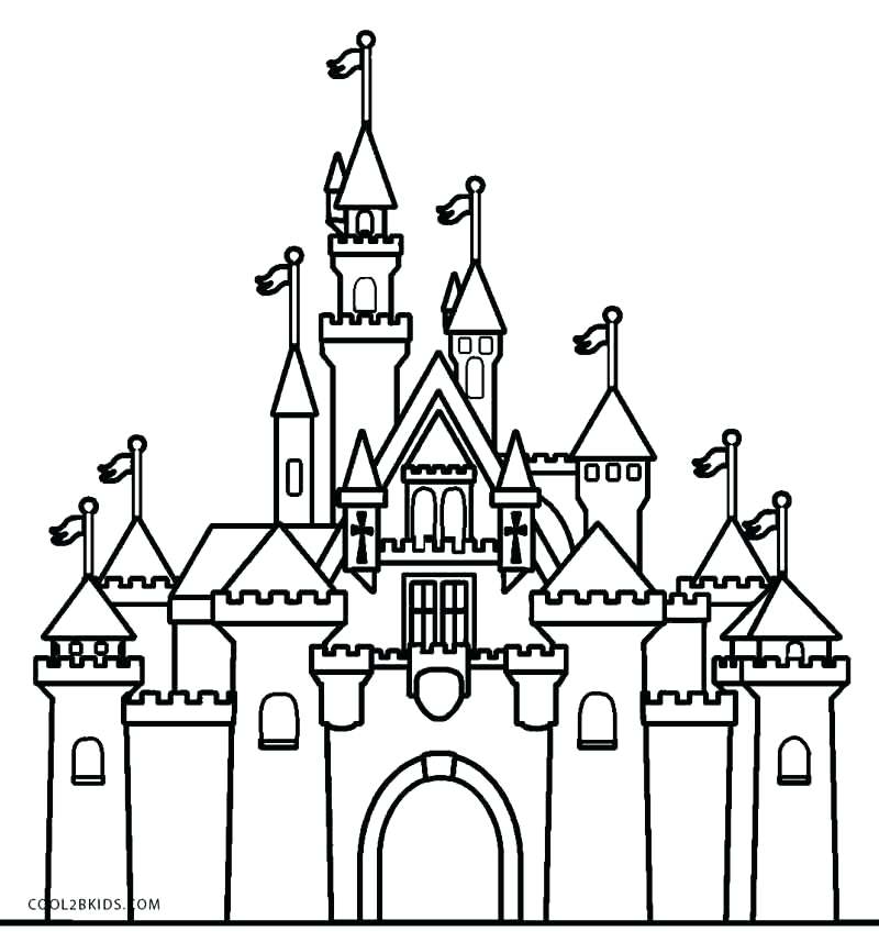 Disneyland Castle Coloring Pages 800x857 Disneyland Castle Coloring Pages