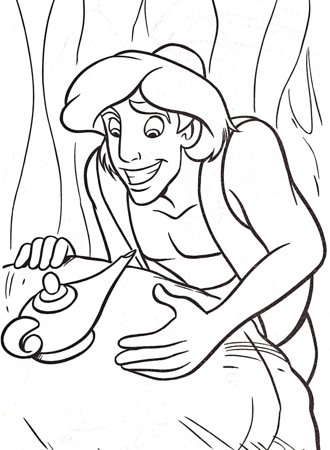 Aladdin Find A Magic Lamp Cartoon Coloring Pages Coloring Page 650x887 Aladdin Find A Magic Lamp Cartoon Coloring Pages Coloring Page