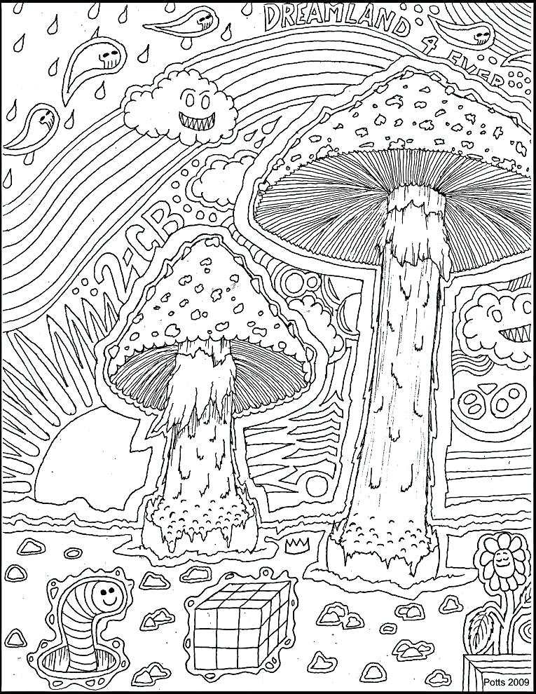 Magic Mushroom Coloring Pages at GetColorings.com | Free printable ...