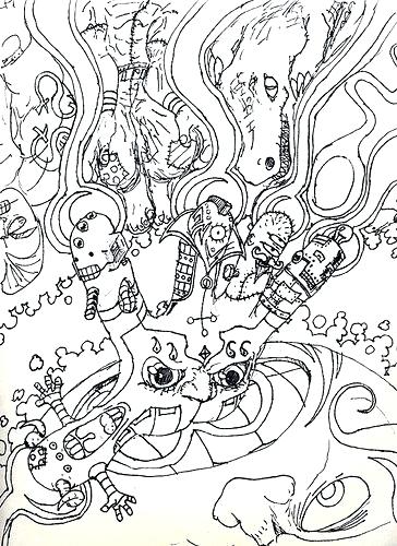Trippy Coloring Pages Magic Mushrooms Psychedelic Mushroom 364x500 Trippy Coloring Pages Magic Mushrooms Psychedelic Mushroom