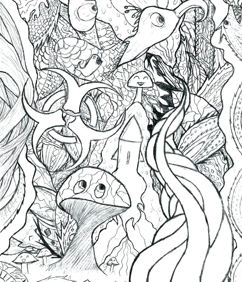 Trippy Coloring Pages Mushroom Coloring Pages Adults Psychedelic 772x900 Trippy Coloring Pages Mushroom Coloring Pages Adults Psychedelic