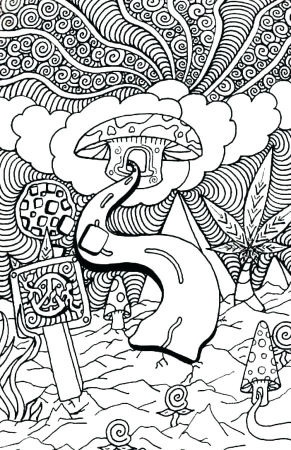 Hippie Coloring Pages Psychedelic Book Also Colouring Mushroom 582x900 Hippie Coloring Pages Psychedelic Book Also Colouring Mushroom