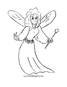 236x305 This Printable Tooth Fairy Coloring Page Shows Fairy
