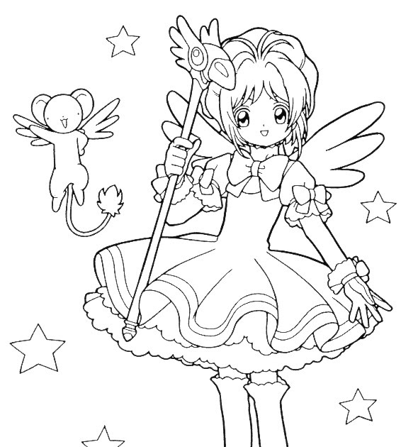 Magic Wand Coloring Page at GetColorings.com | Free printable colorings ...