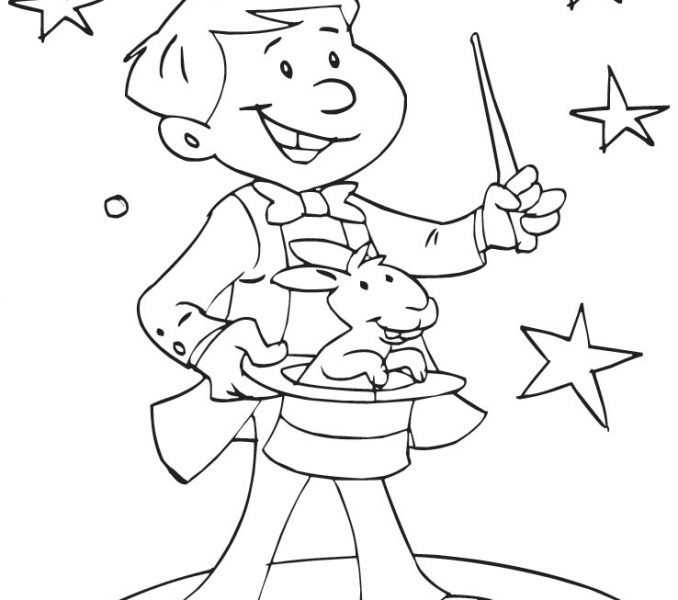 Magic Coloring Pages A Young Magician Showing Magic Coloring Page 678x600 Magic Coloring Pages A Young Magician Showing Magic Coloring Page