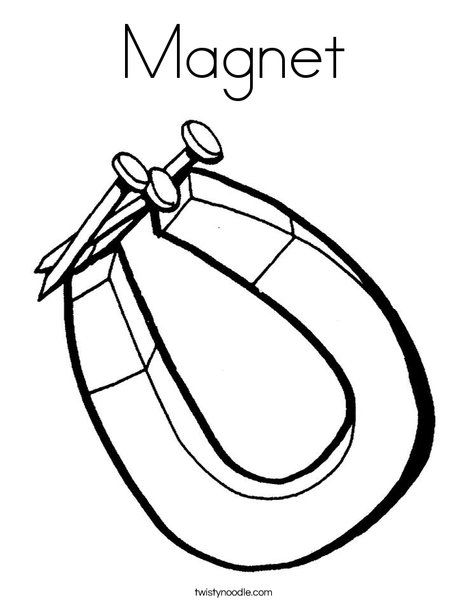 Magnet Coloring Page 468x605 Magnet Coloring Page