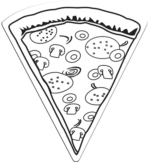 Pizza Slice Magnet Extralarge Coloring Page Cookie 500x548 Pizza Slice Magnet Extralarge Coloring Page Cookie