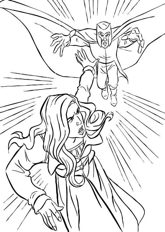 565x792 Magneto Amp Jean Grey Coloring Pages