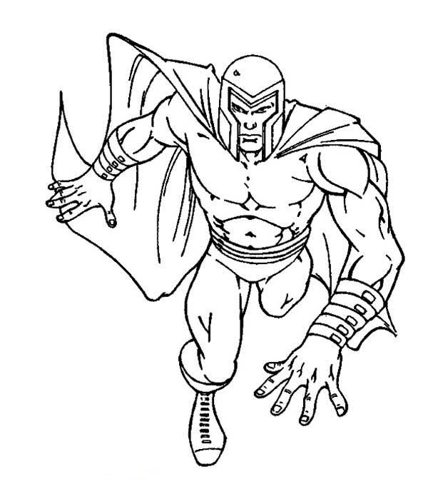 600x685 X Men Magneto Coloring Pages